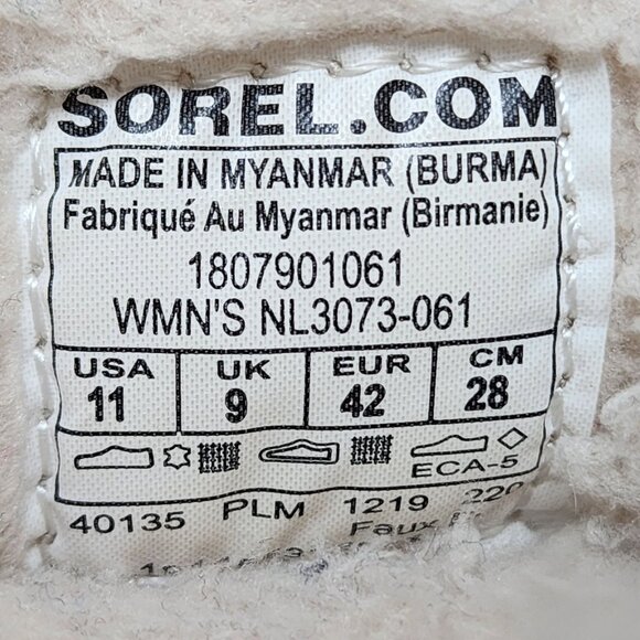 Sorel Womens size 11 Out N About Gray Suede Shearling Ankle Booties NEW - Picture 2 of 10